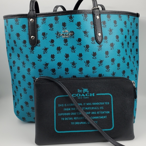 Coach Handbags - Coach Reversible Floral Tote